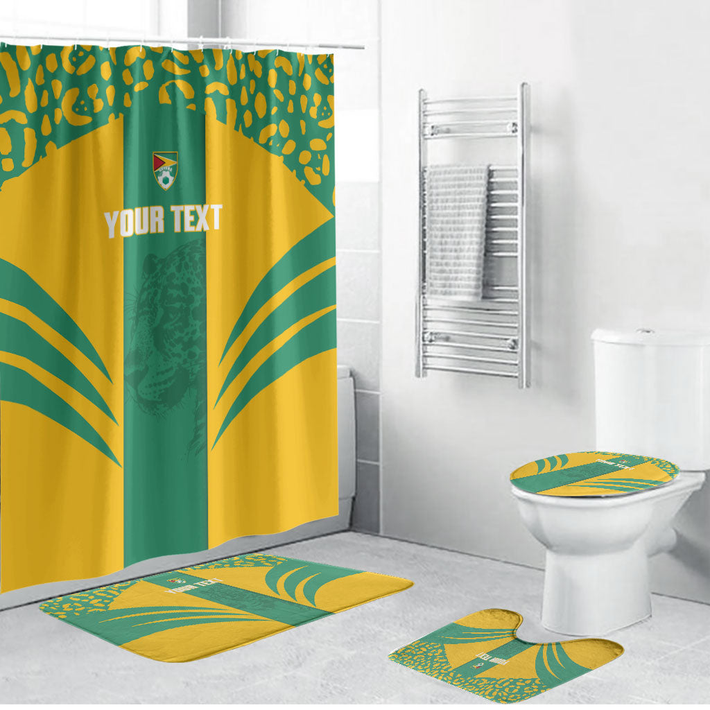 Guyana Football 2026 Custom Bathroom Set Come On Golden Jaguars
