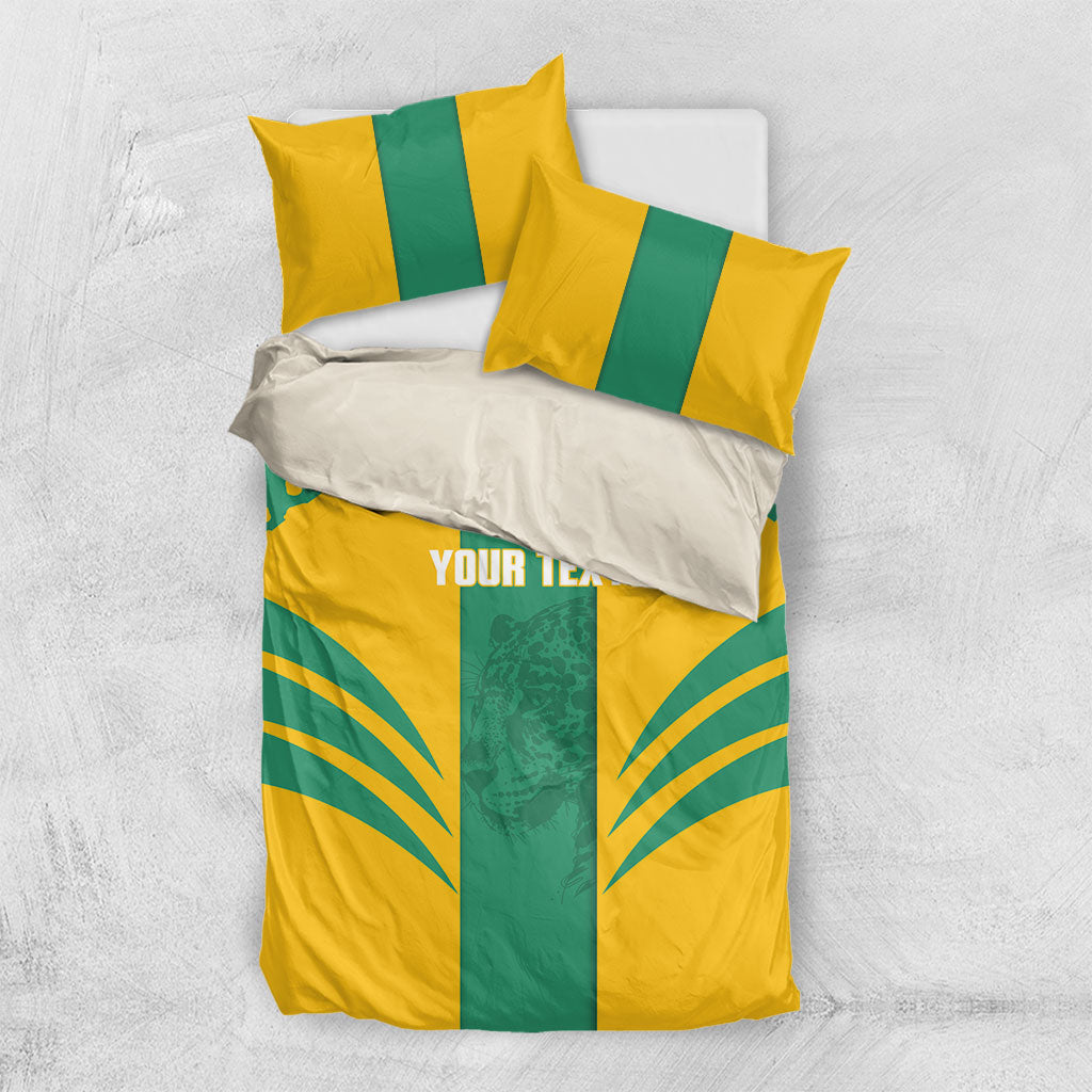 Guyana Football 2026 Custom Bedding Set Come On Golden Jaguars