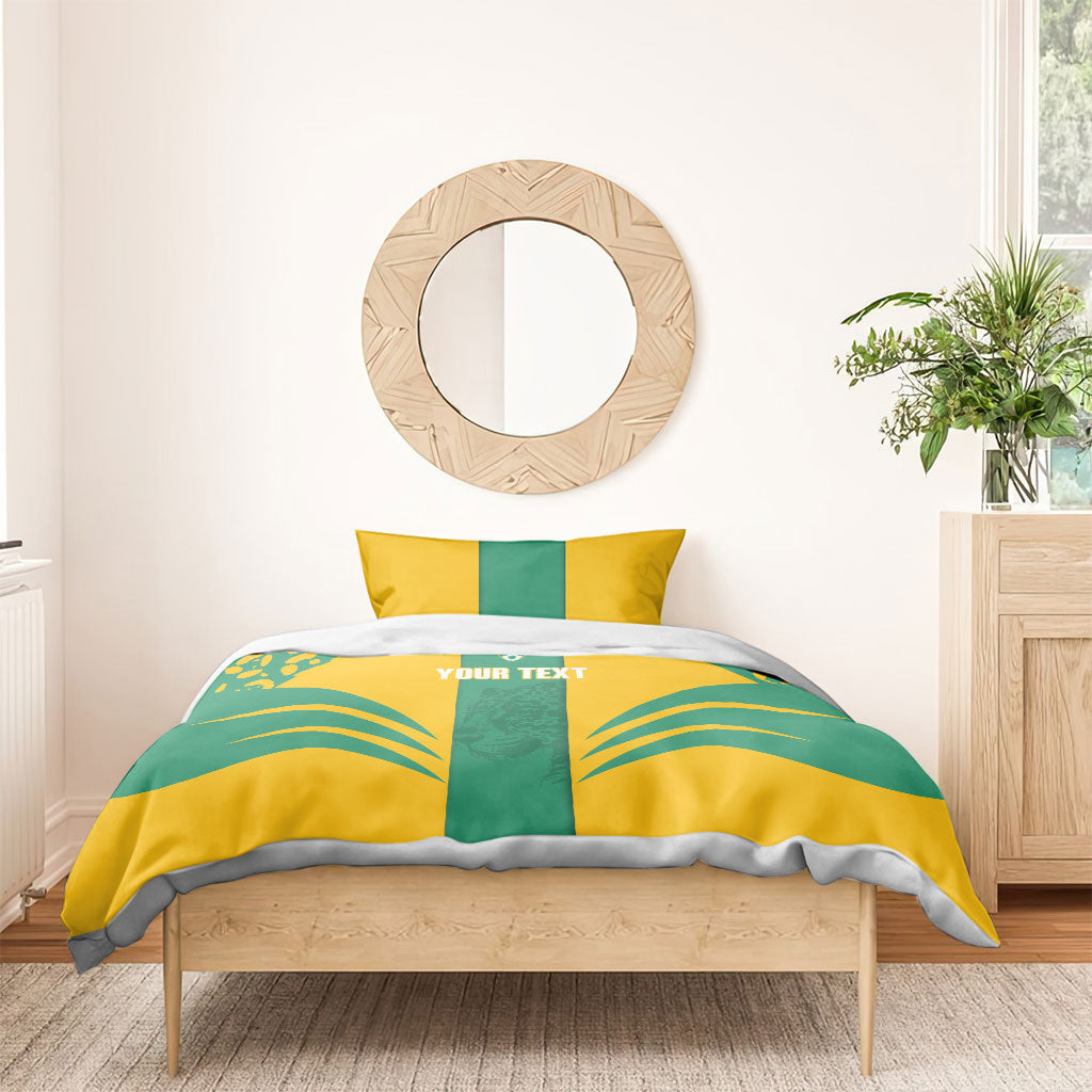 Guyana Football 2026 Custom Bedding Set Come On Golden Jaguars