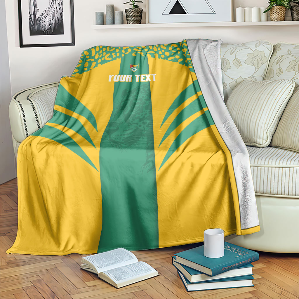 Guyana Football 2026 Custom Blanket Come On Golden Jaguars