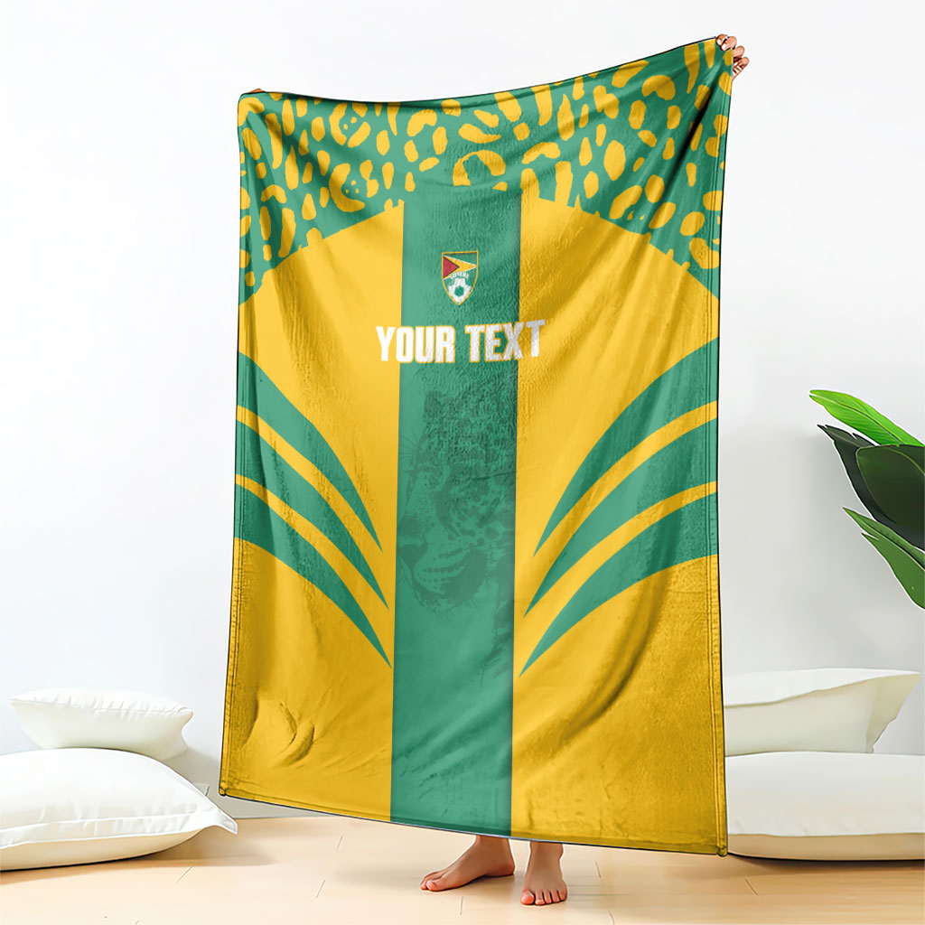 Guyana Football 2026 Custom Blanket Come On Golden Jaguars