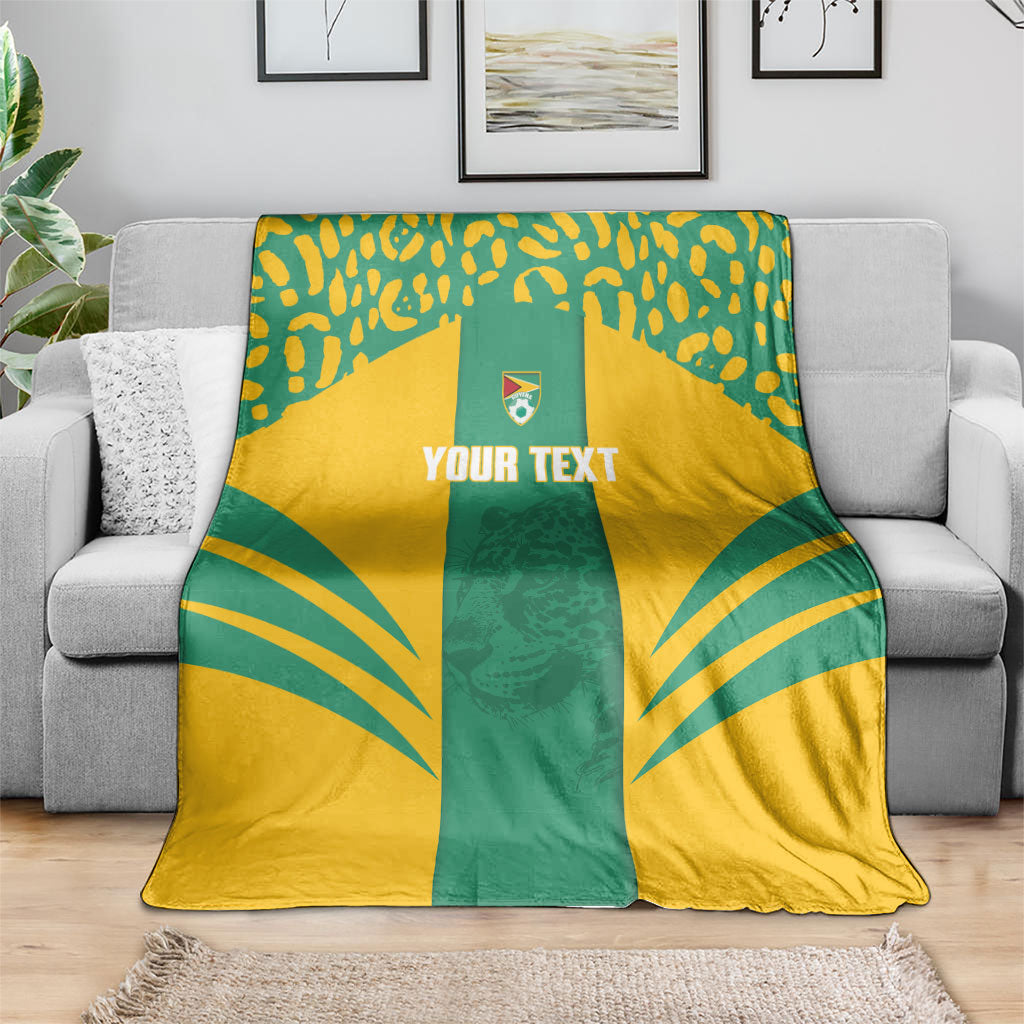 Guyana Football 2026 Custom Blanket Come On Golden Jaguars