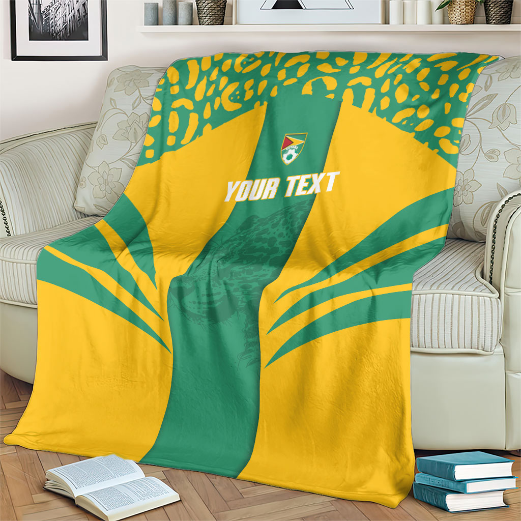 Guyana Football 2026 Custom Blanket Come On Golden Jaguars