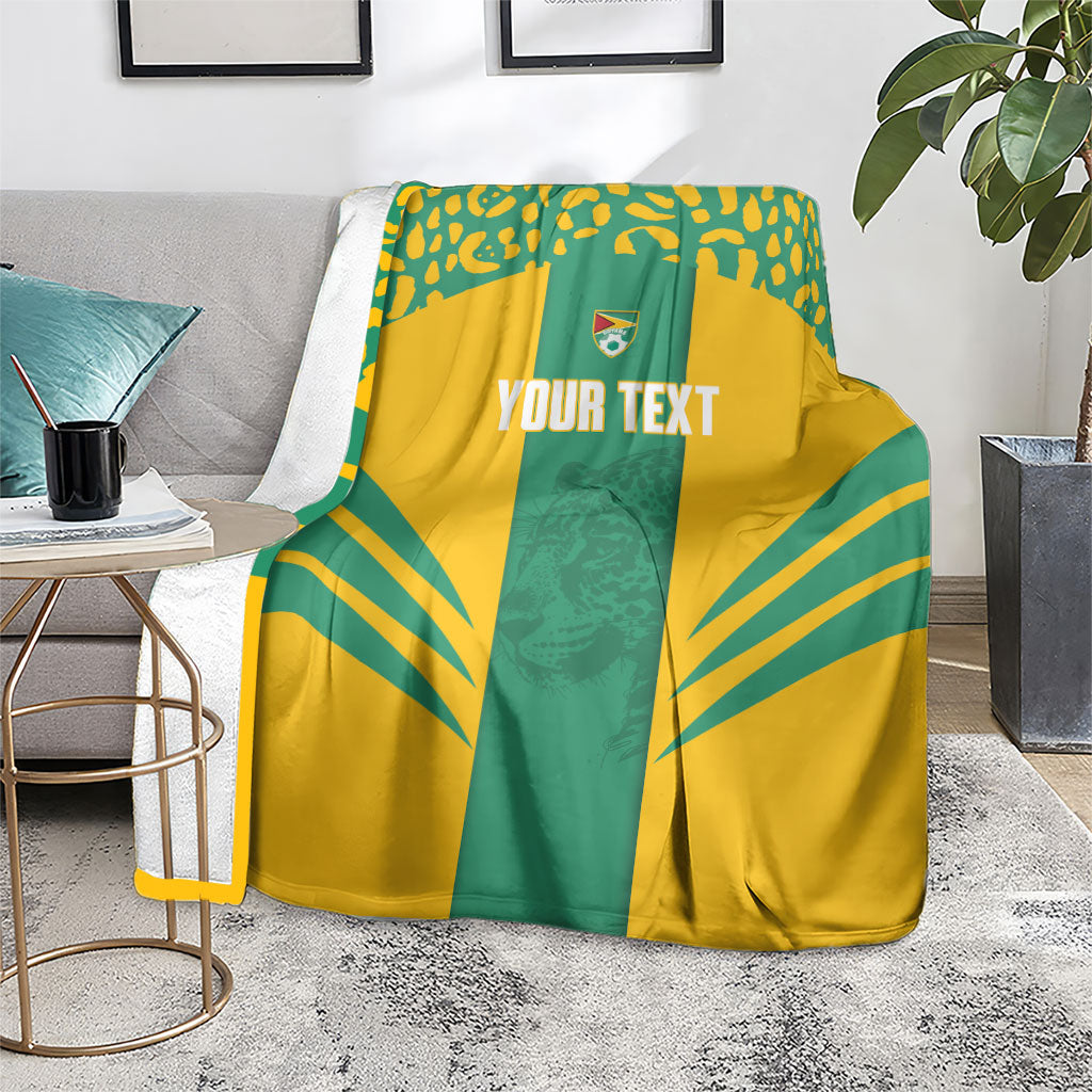 Guyana Football 2026 Custom Blanket Come On Golden Jaguars