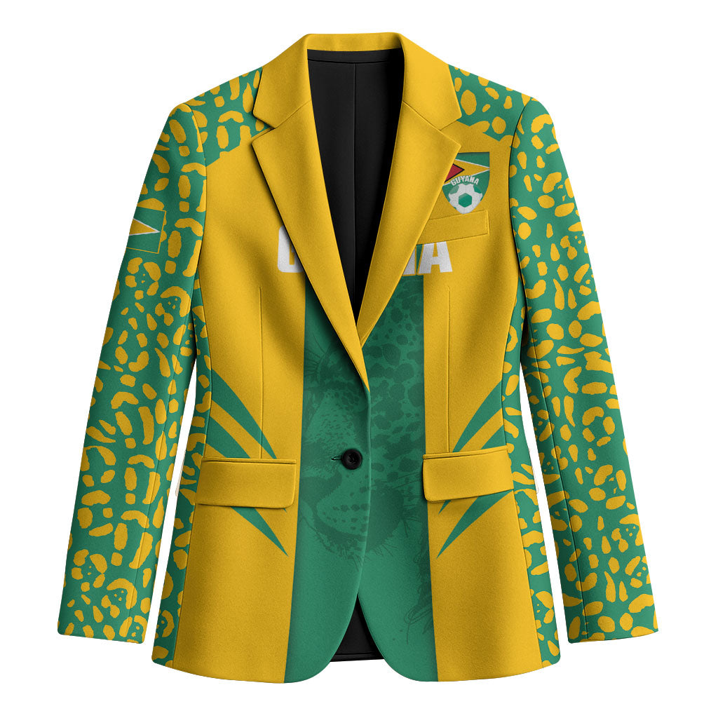 Guyana Football 2026 Custom Blazer Come On Golden Jaguars