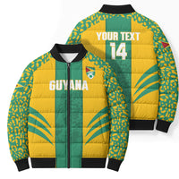 Guyana Football 2026 Custom Bomber Puffer Jacket Come On Golden Jaguars