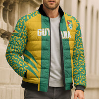 Guyana Football 2026 Custom Bomber Puffer Jacket Come On Golden Jaguars