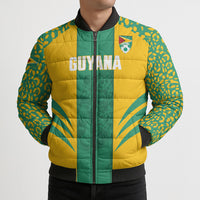 Guyana Football 2026 Custom Bomber Puffer Jacket Come On Golden Jaguars