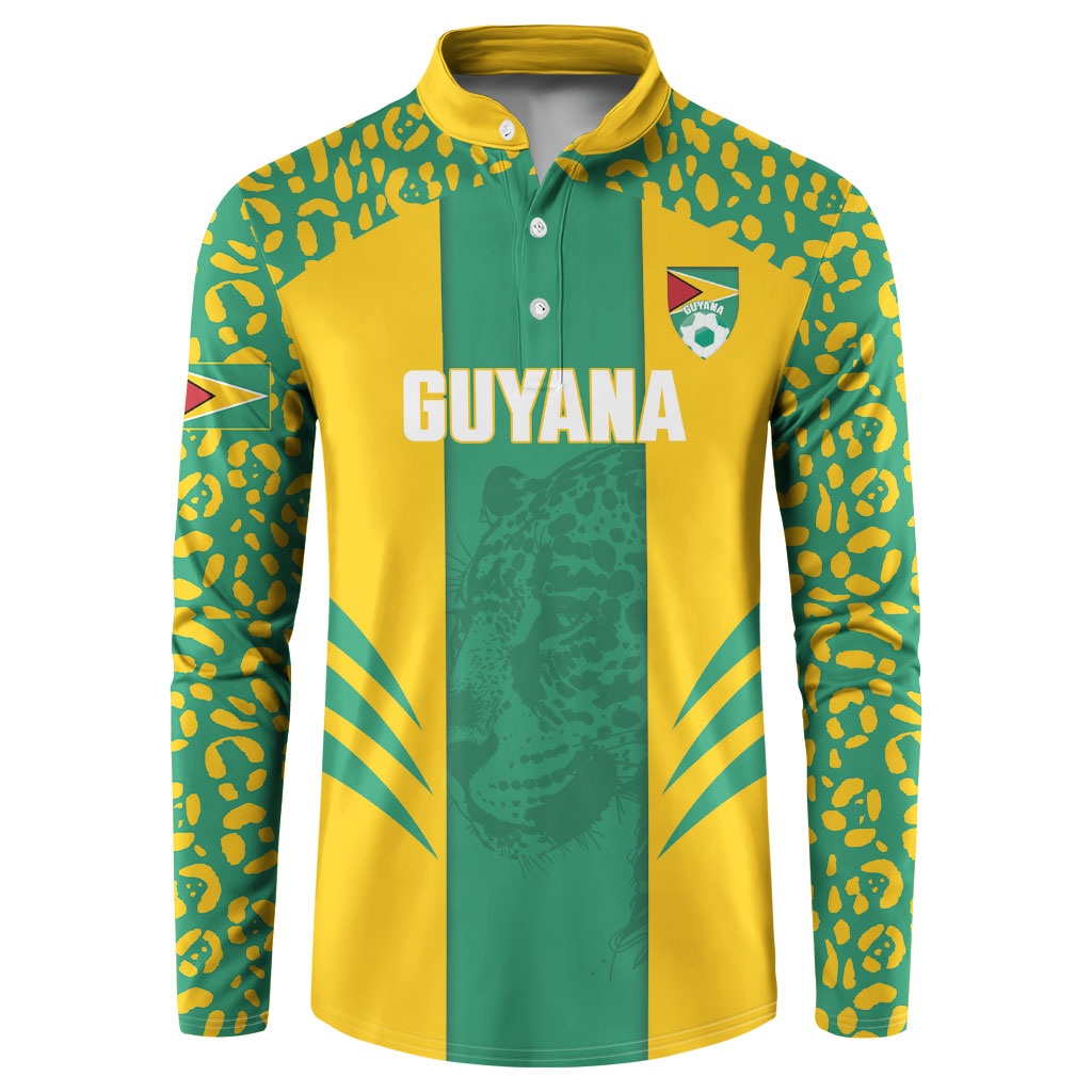 Guyana Football 2026 Custom Button Sweatshirt Come On Golden Jaguars