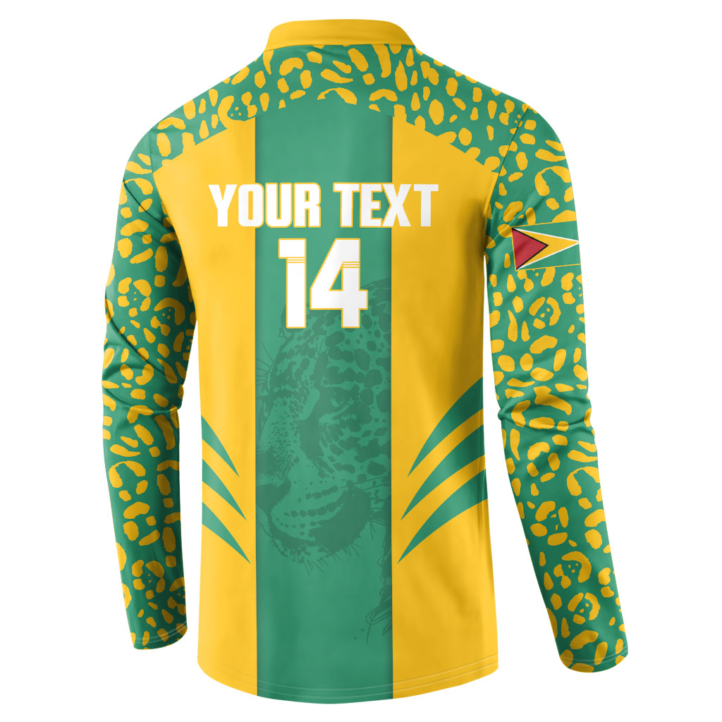 Guyana Football 2026 Custom Button Sweatshirt Come On Golden Jaguars