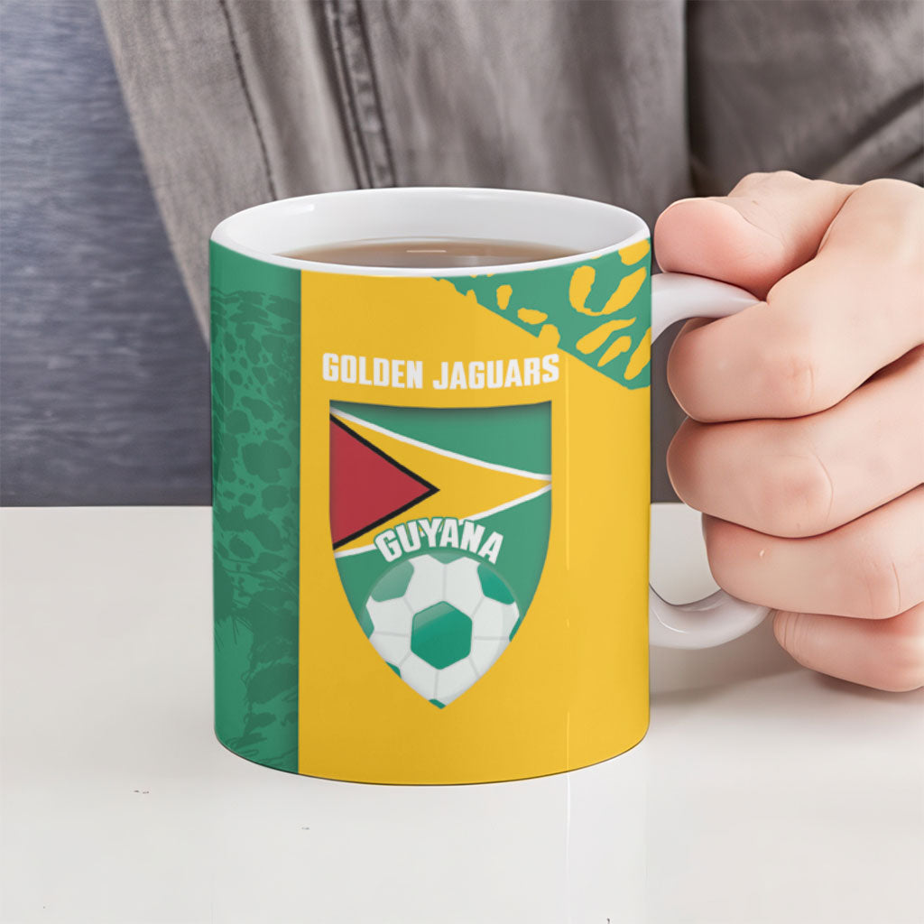 Guyana Football 2026 Custom Ceramic Mug Come On Golden Jaguars