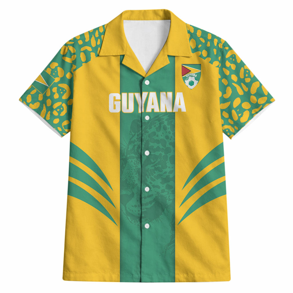 Guyana Football 2026 Custom Hawaiian Shirt Come On Golden Jaguars