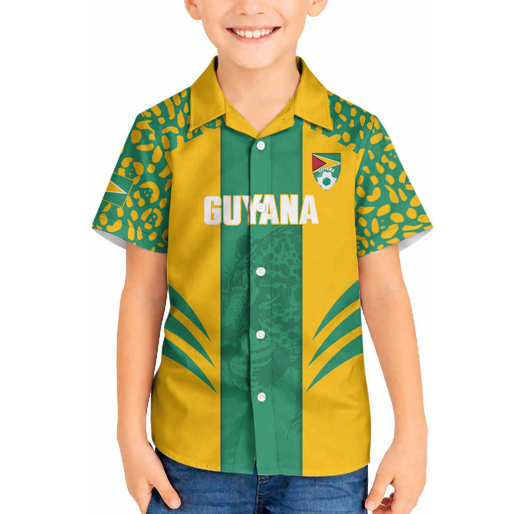 Guyana Football 2026 Custom Hawaiian Shirt Come On Golden Jaguars