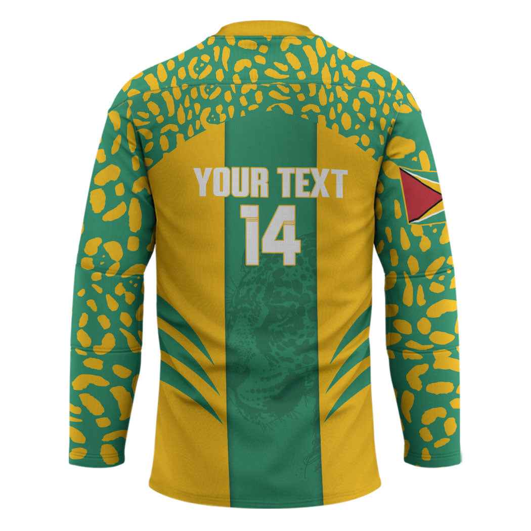 Guyana Football 2026 Custom Hockey Jersey Come On Golden Jaguars