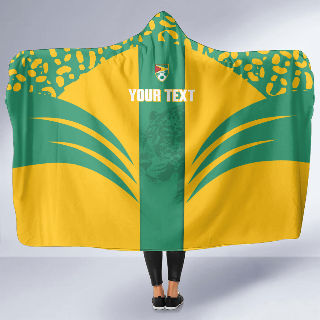Guyana Football 2026 Custom Hooded Blanket Come On Golden Jaguars