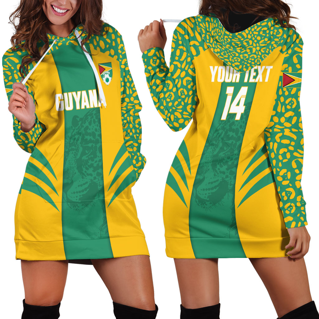 Guyana Football 2026 Custom Hoodie Dress Come On Golden Jaguars