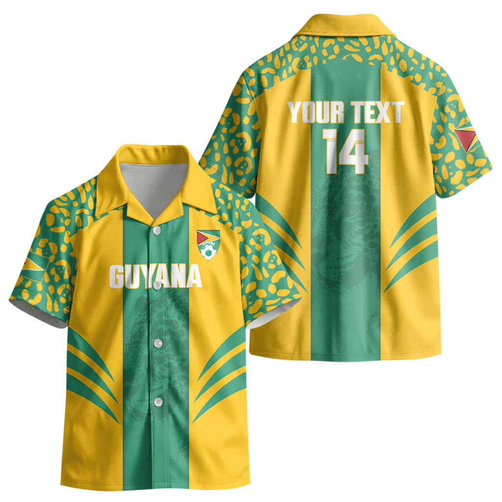 Guyana Football 2026 Custom Kid Hawaiian Shirt Come On Golden Jaguars