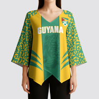 Guyana Football 2026 Custom Kimono Sleeve Blouse Come On Golden Jaguars