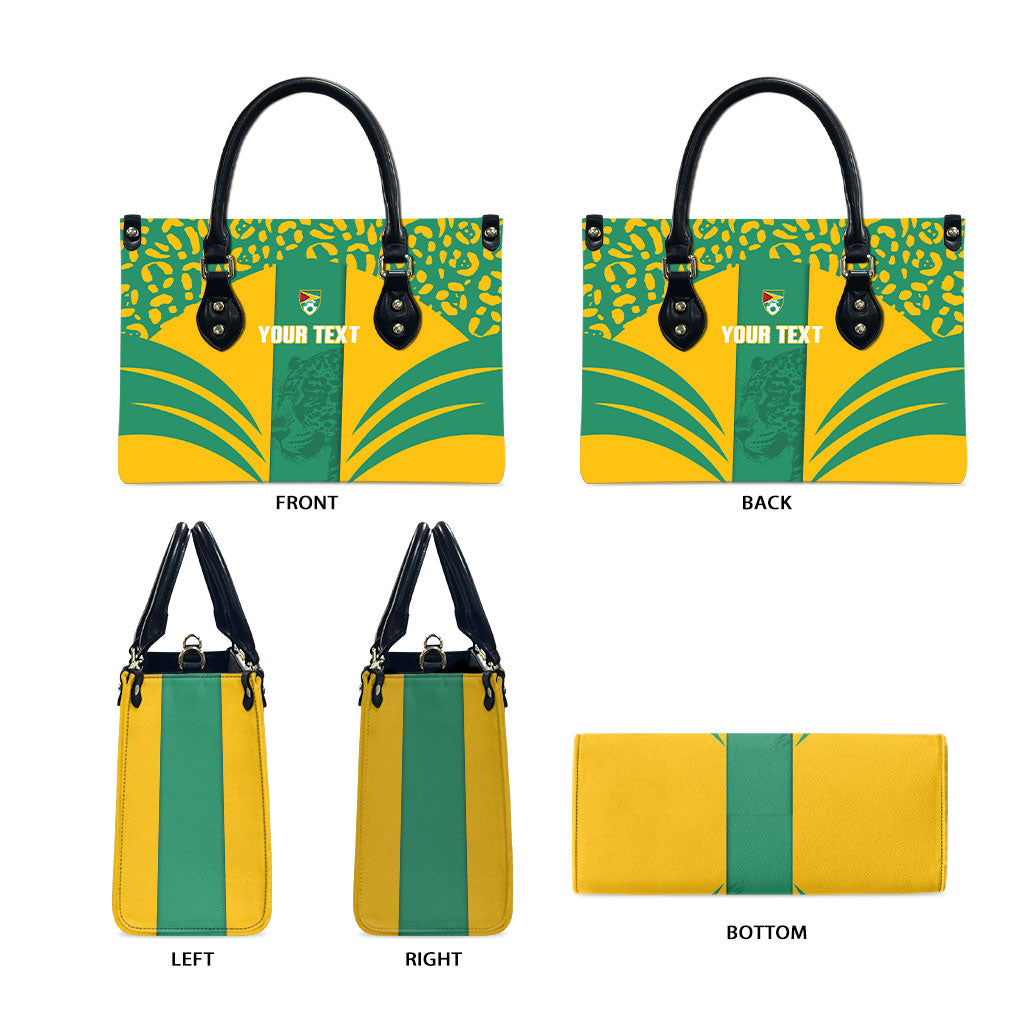 Guyana Football 2026 Custom Leather Bag Come On Golden Jaguars