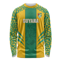 Guyana Football 2026 Custom Long Sleeve Shirt Come On Golden Jaguars