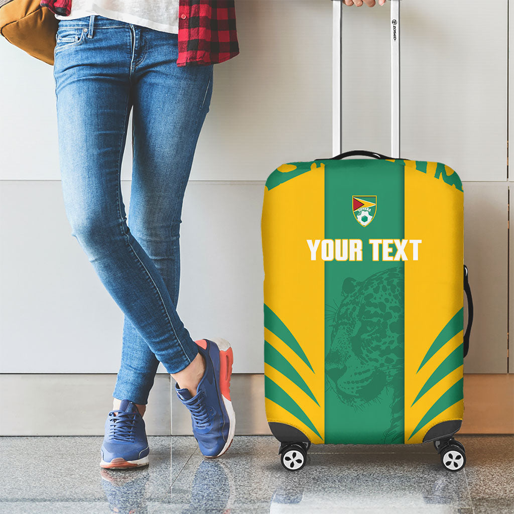 Guyana Football 2026 Custom Luggage Cover Come On Golden Jaguars