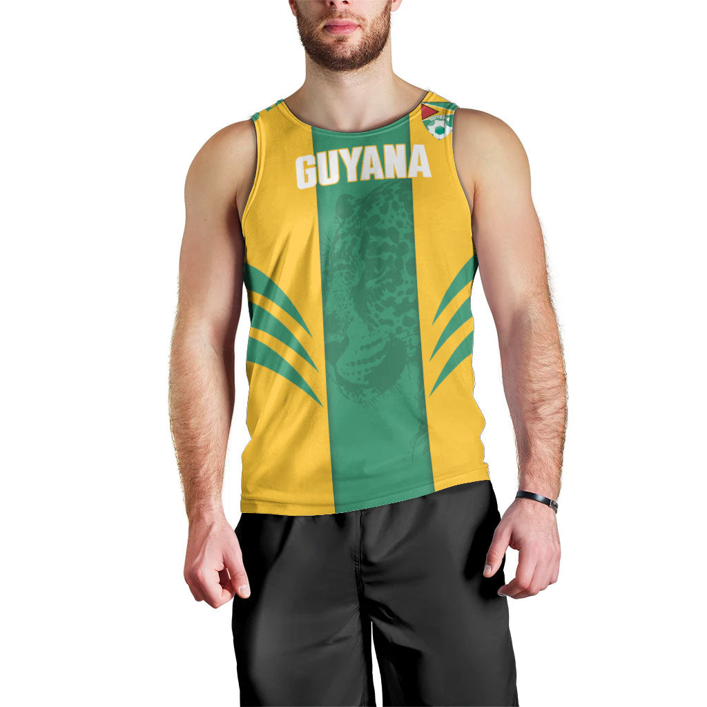 Guyana Football 2026 Custom Men Tank Top Come On Golden Jaguars