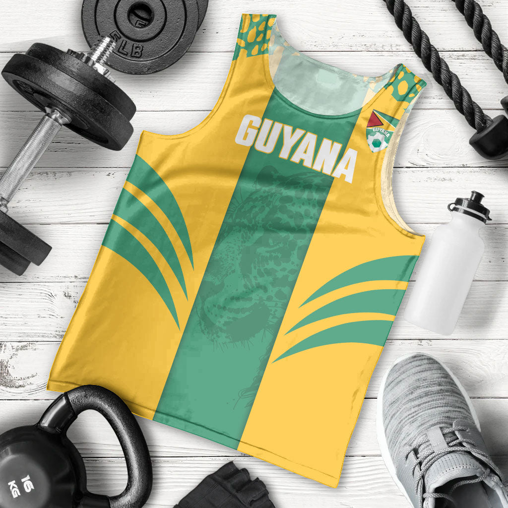 Guyana Football 2026 Custom Men Tank Top Come On Golden Jaguars