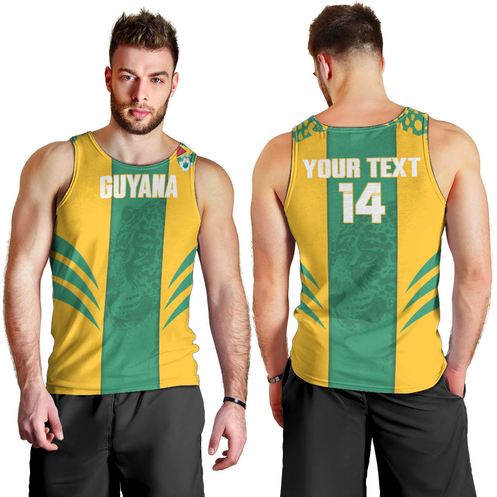Guyana Football 2026 Custom Men Tank Top Come On Golden Jaguars