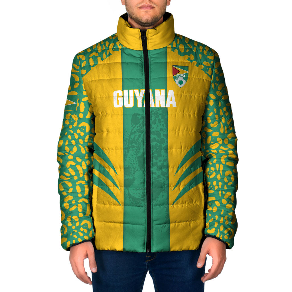 Guyana Football 2026 Custom Padded Jacket Come On Golden Jaguars