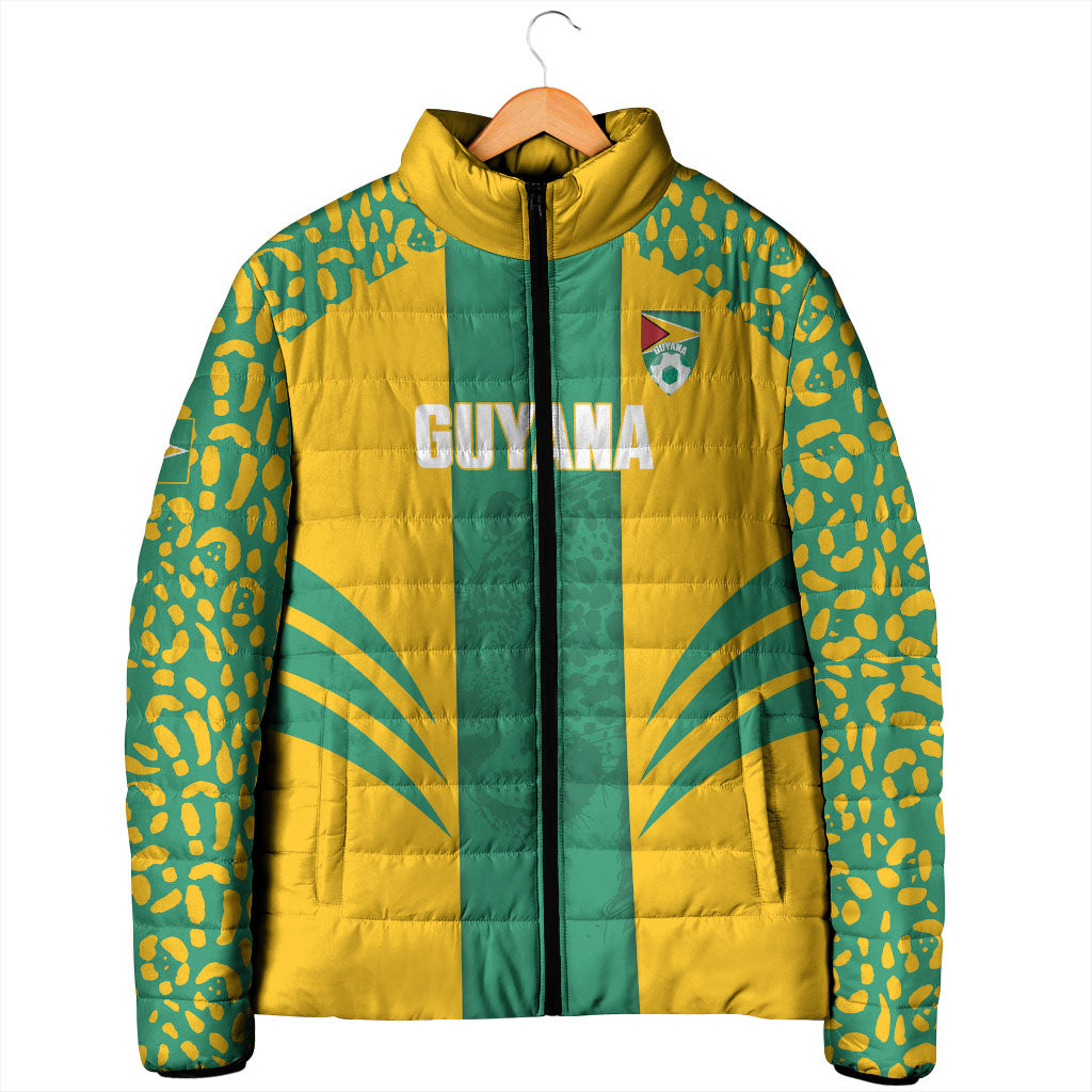 Guyana Football 2026 Custom Padded Jacket Come On Golden Jaguars