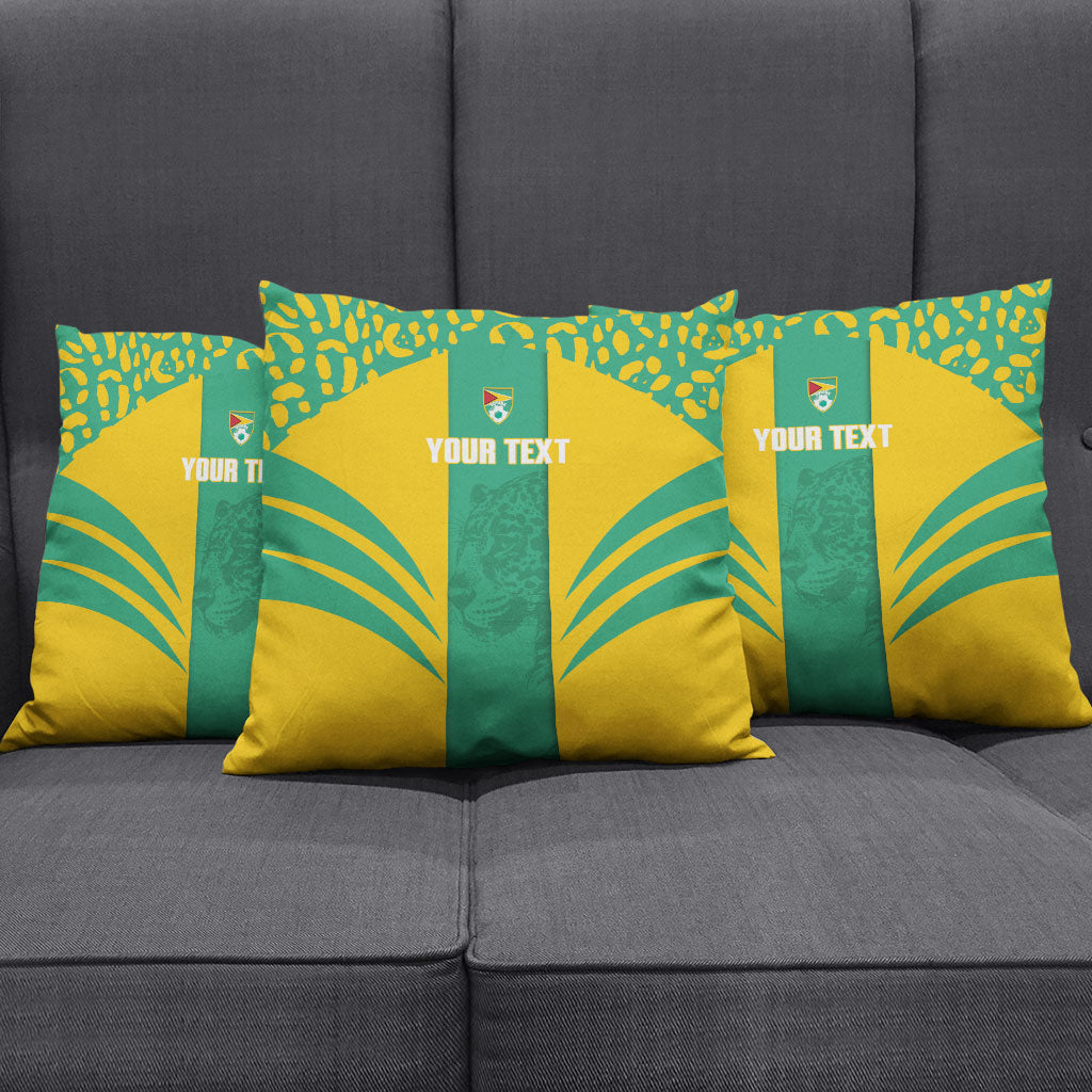 Guyana Football 2026 Custom Pillow Cover Come On Golden Jaguars