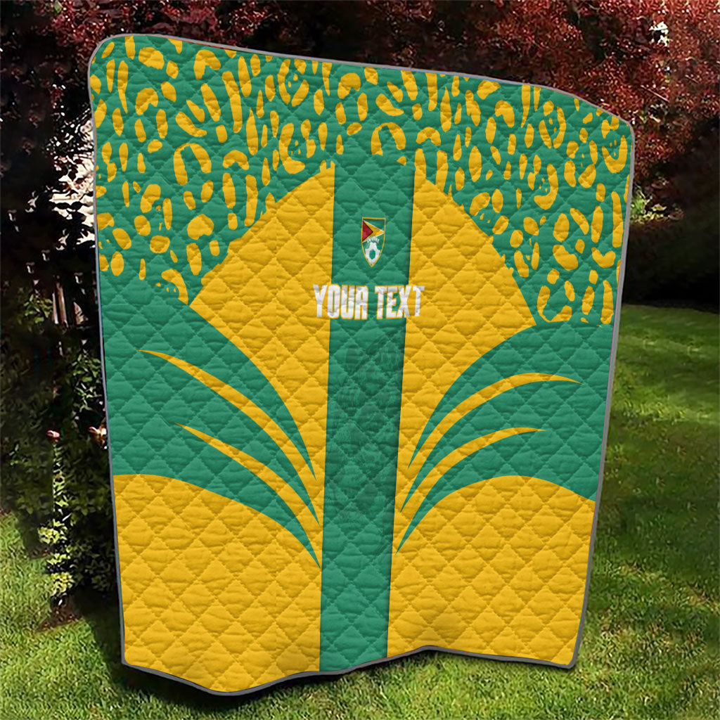 Guyana Football 2026 Custom Quilt Come On Golden Jaguars