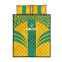 Guyana Football 2026 Custom Quilt Bed Set Come On Golden Jaguars
