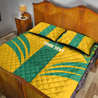 Guyana Football 2026 Custom Quilt Bed Set Come On Golden Jaguars
