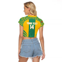 Guyana Football 2026 Custom Raglan Cropped T Shirt Come On Golden Jaguars