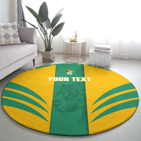 Guyana Football 2026 Custom Round Carpet Come On Golden Jaguars