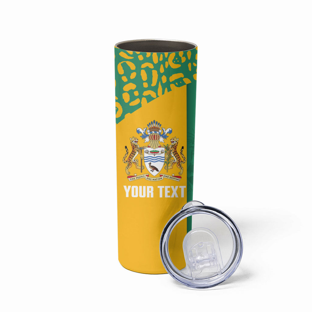 Guyana Football 2026 Custom Skinny Tumbler Come On Golden Jaguars