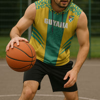 Guyana Football 2026 Custom Sleeveless Hoodie Come On Golden Jaguars