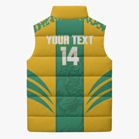 Guyana Football 2026 Custom Sleeveless Puffer Jacket Come On Golden Jaguars