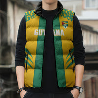 Guyana Football 2026 Custom Sleeveless Puffer Jacket Come On Golden Jaguars