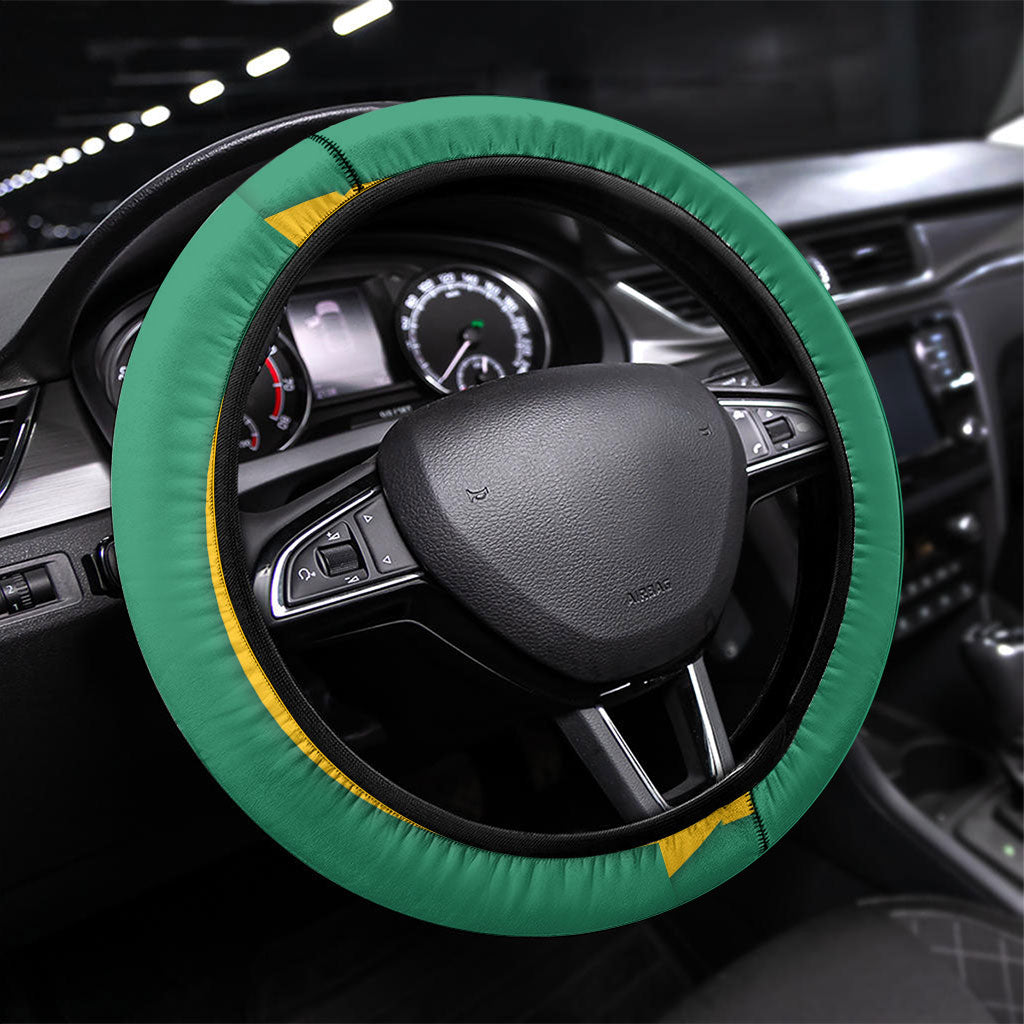 Guyana Football 2026 Steering Wheel Cover Come On Golden Jaguars