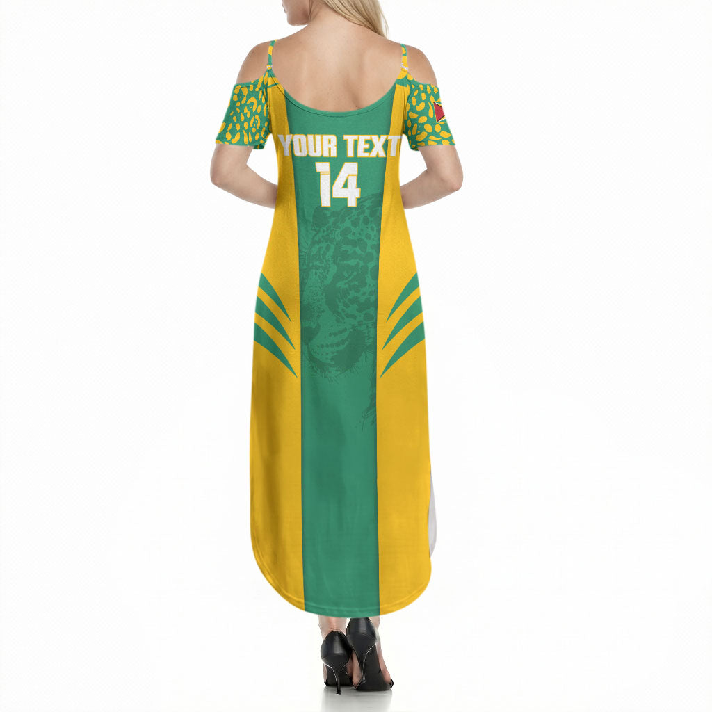Guyana Football 2026 Custom Summer Maxi Dress Come On Golden Jaguars