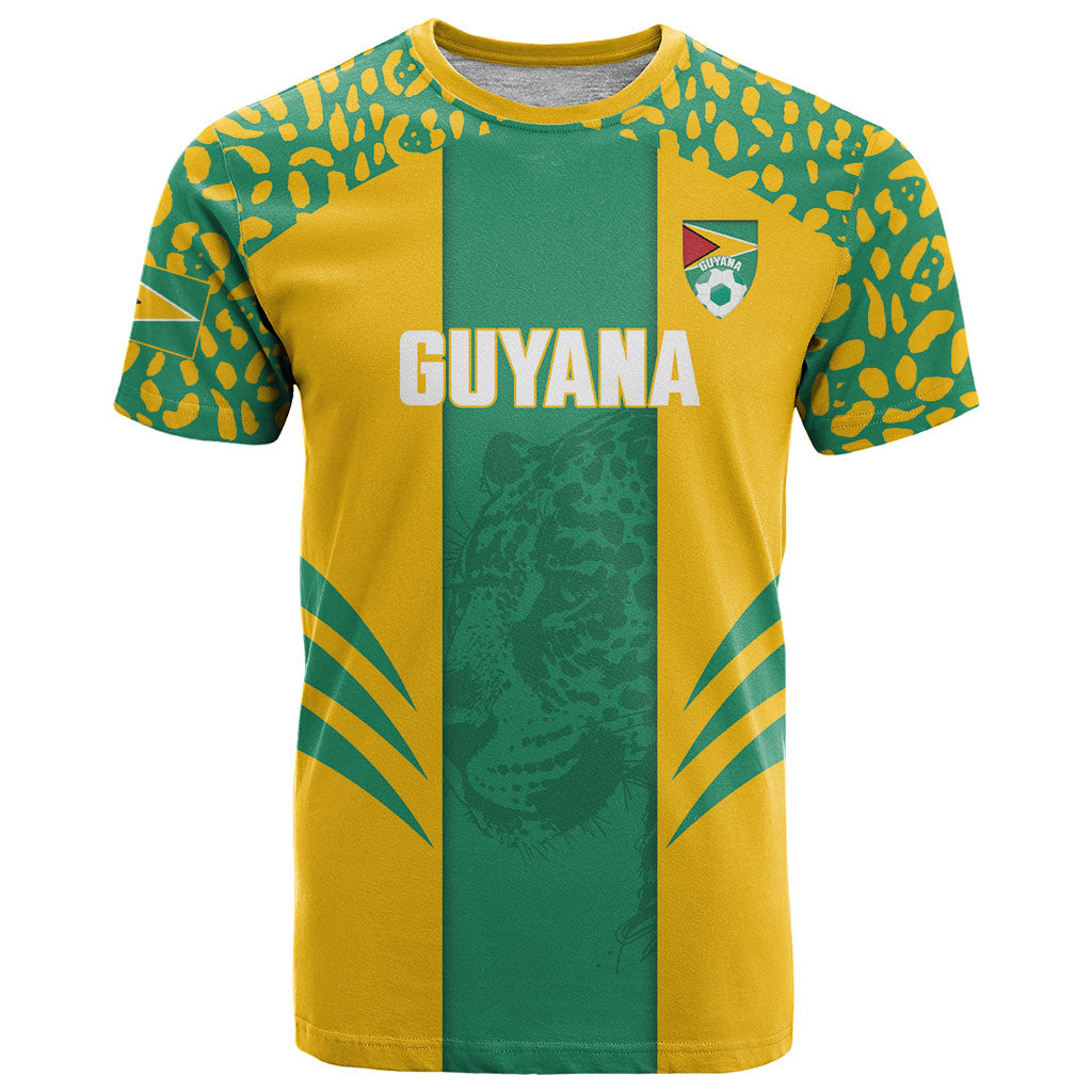 Guyana Football 2026 Custom T Shirt Come On Golden Jaguars