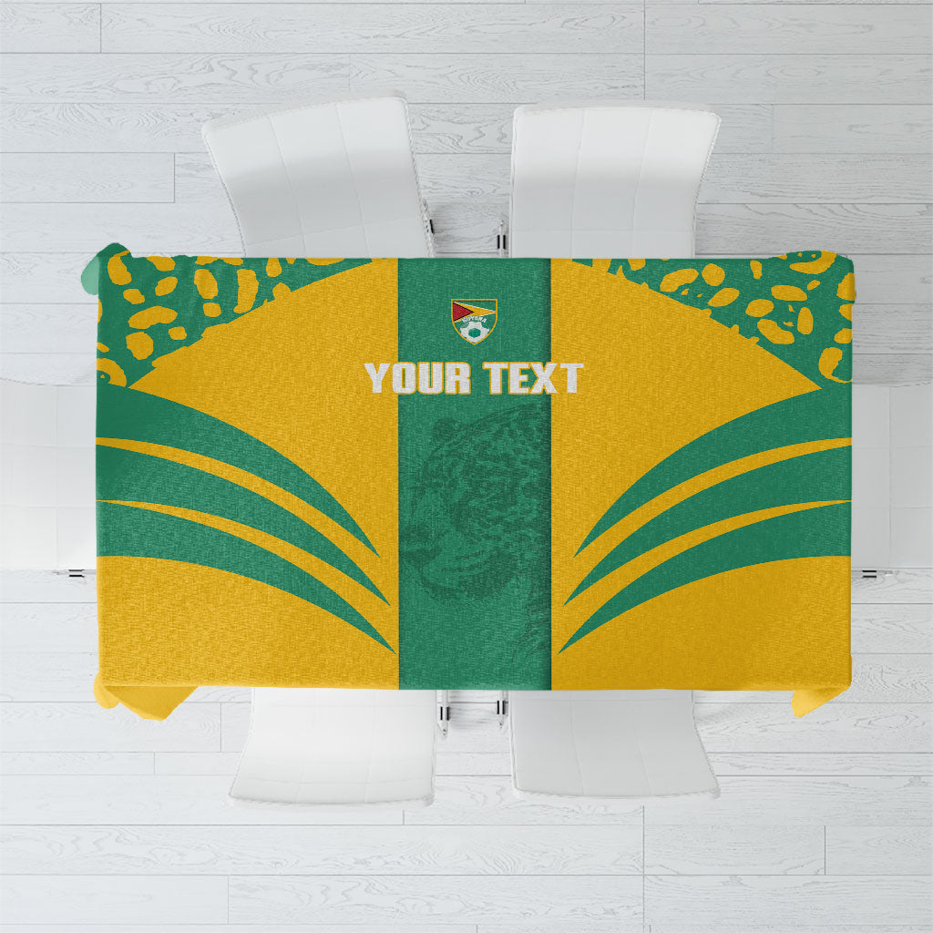 Guyana Football 2026 Custom Tablecloth Come On Golden Jaguars