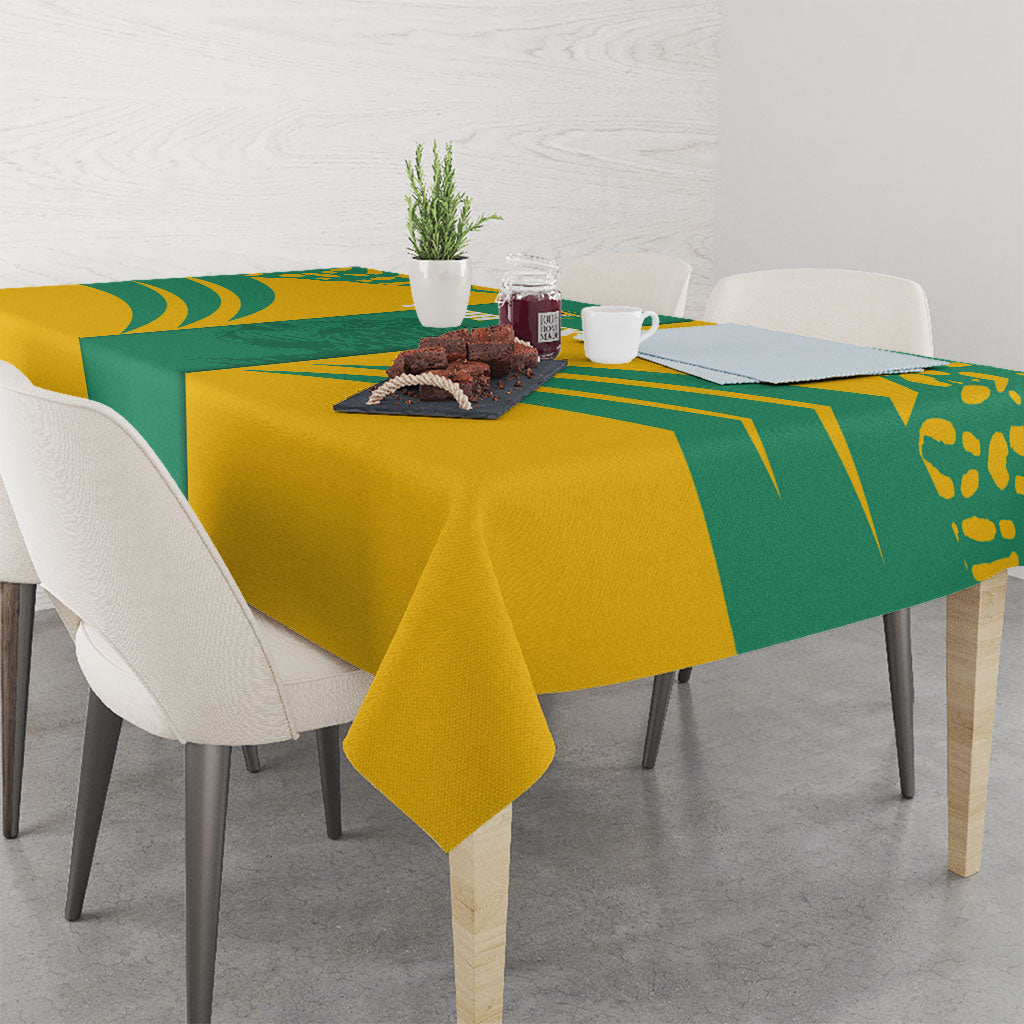Guyana Football 2026 Custom Tablecloth Come On Golden Jaguars