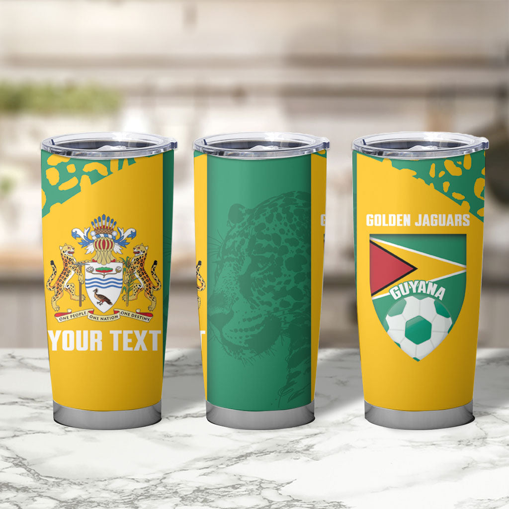 Guyana Football 2026 Custom Tumbler Cup Come On Golden Jaguars