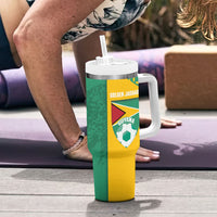 Guyana Football 2026 Custom Tumbler With Handle Come On Golden Jaguars