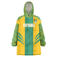 Guyana Football 2026 Custom Wearable Blanket Hoodie Come On Golden Jaguars