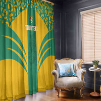 Guyana Football 2026 Custom Window Curtain Come On Golden Jaguars