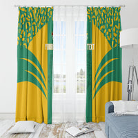 Guyana Football 2026 Custom Window Curtain Come On Golden Jaguars